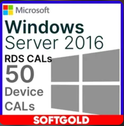 Изображение: WINDOWS SERVER 2016 RDS DEVICE CAL КЛЮЧ  (50 устр-в.) 